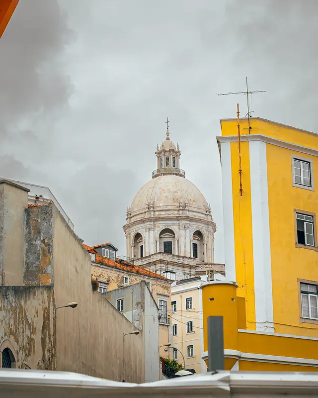 The dome of the National Pantheon above Alfama